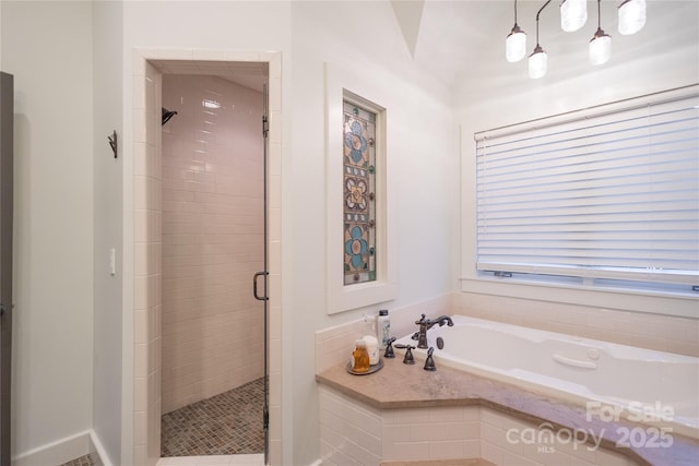 973 Sitting Rock Trl, Cullowhee, NC 28723 - full bath with a shower stall and a garden tub