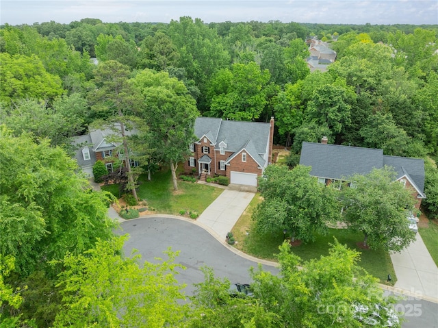 2907 Notchview Ct, Charlotte, NC 28210 - view of subject property featuring a heavily wooded area