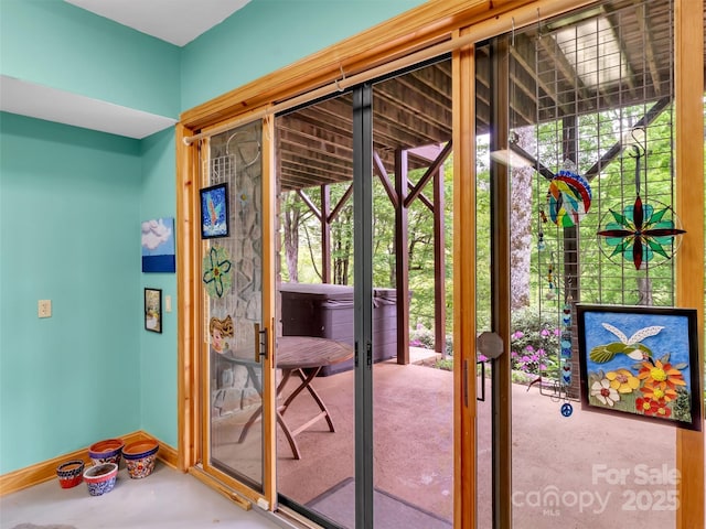 421 Ramp Patch Ln, Waynesville, NC 28786 - entryway featuring baseboards