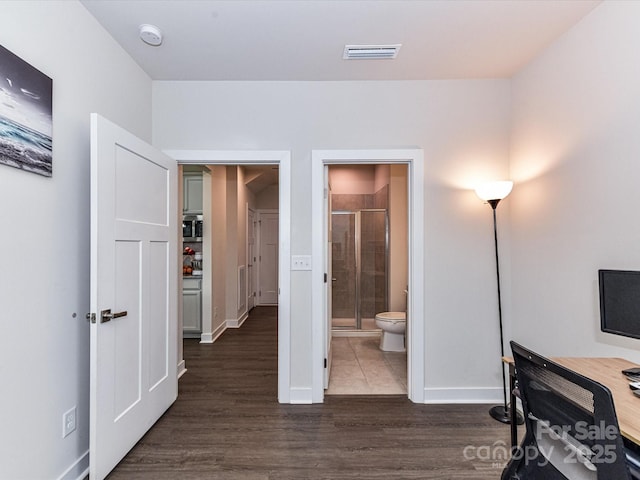 3023 Ballester Rd, Fort Mill, SC 29707 - office area featuring wood finished floors and baseboards