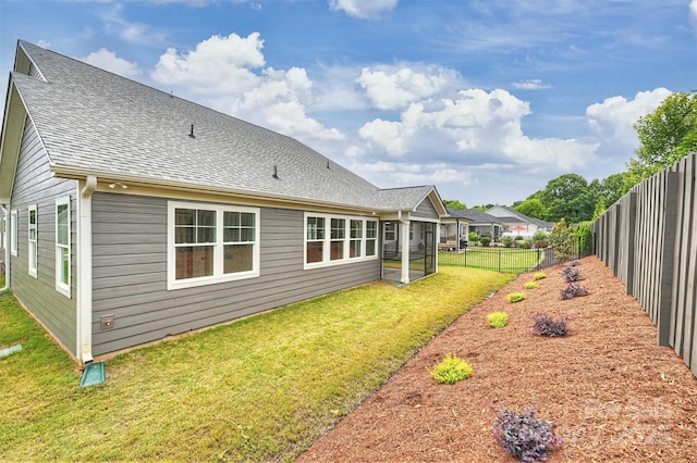 13618 Tranquil Day Dr, Matthews, NC 28105 - view of yard featuring a sunroom