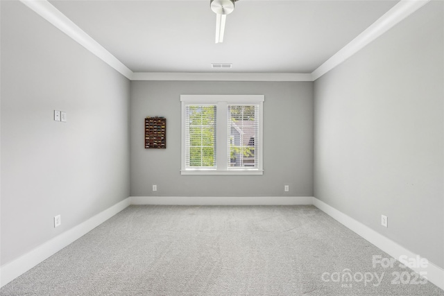 7908 Rea View Ct, Charlotte, NC 28226 - carpeted spare room featuring ornamental molding and baseboards