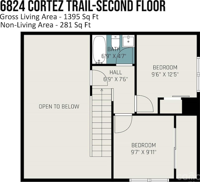 6824 Cortez Trl, Charlotte, NC 28227 - property floor plan