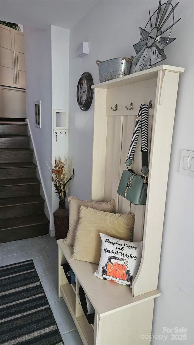 415 W 7th St Unit F, Charlotte, NC 28202 - mudroom featuring tile patterned floors