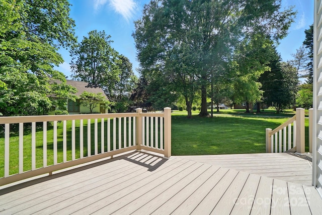 1295 Patterson St, China Grove, NC 28023 - wooden deck with a yard