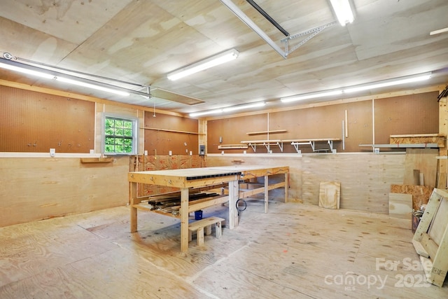 1295 Patterson St, China Grove, NC 28023 - below grade area with a workshop area