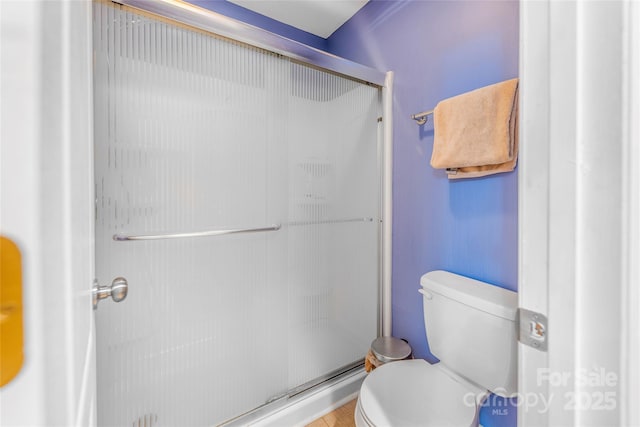 30 Robin Ln, Asheville, NC 28806 - full bathroom featuring a shower stall and toilet