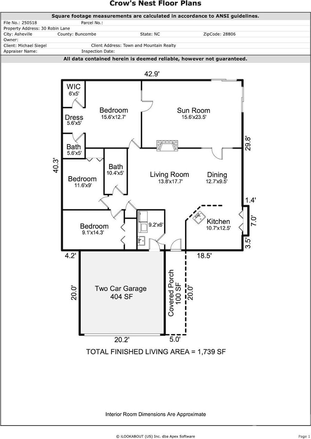 30 Robin Ln, Asheville, NC 28806 - property floor plan
