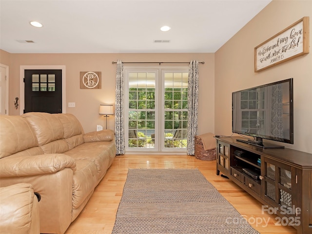 150 Deerwoode Ln, Brevard, NC 28712 - living area featuring light wood-style floors and recessed lighting