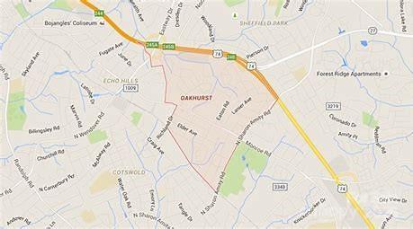 map of property with streets / nearby areas