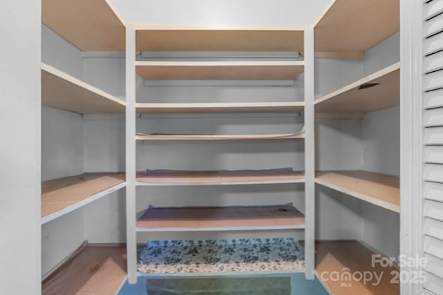 view of storage area