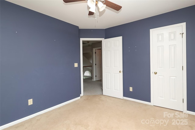 9315 Pebble Creek Way, Charlotte, NC 28269 - unfurnished bedroom featuring carpet flooring, baseboards, and ceiling fan