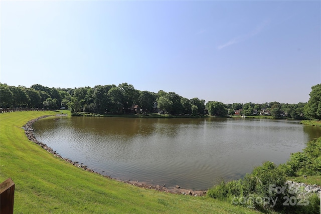 9315 Pebble Creek Way, Charlotte, NC 28269 - water view featuring a forest