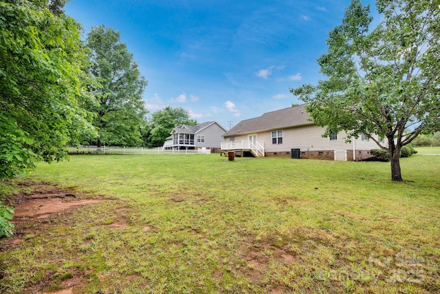 5678 Cedar Run Dr, Denver, NC 28037 - view of yard with a deck and cooling unit