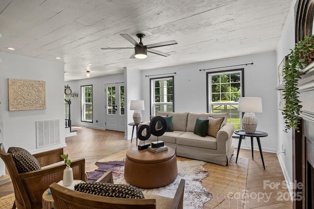 5229 Mt Holly Huntersville Rd, Charlotte, NC 28216 - living area with ceiling fan and recessed lighting