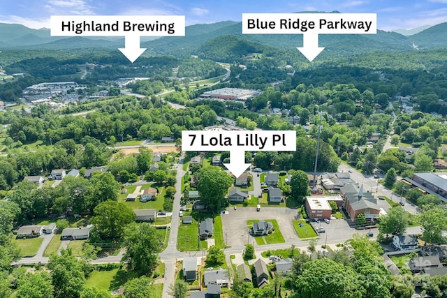 7 Lola Lilly Pl, Asheville, NC 28803 - view of property location featuring a mountain backdrop and nearby suburban area