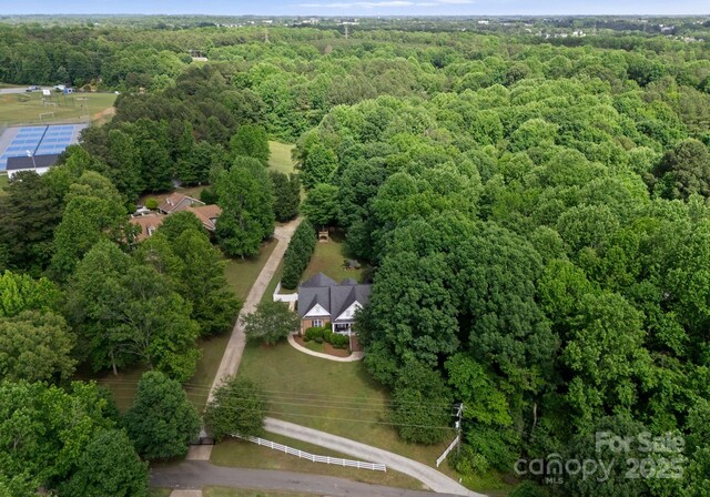 328 Whippoorwill Rd, Mooresville, NC 28117 - aerial overview of property's location with a forest
