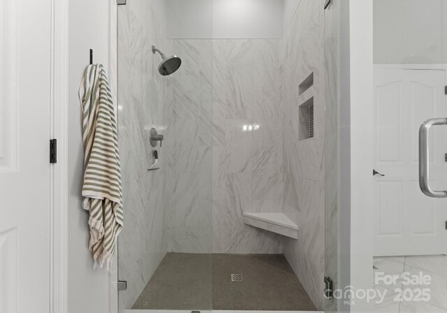 328 Whippoorwill Rd, Mooresville, NC 28117 - full bath with a marble finish shower