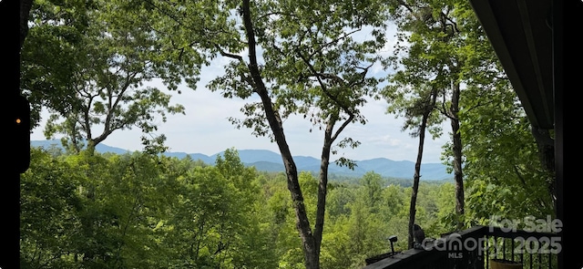 5 Saddle Rdg, Fletcher, NC 28732 - mountain view featuring a heavily wooded area