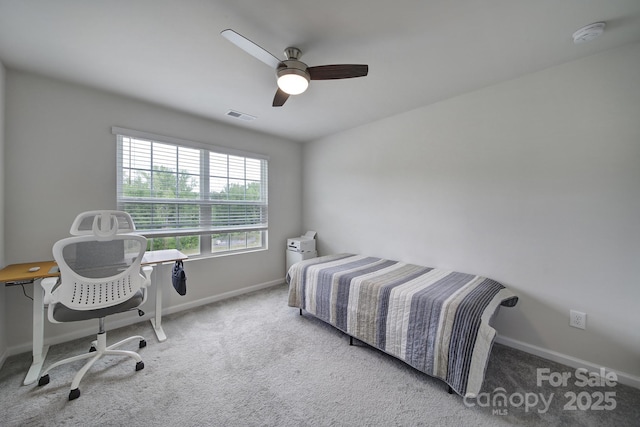 5034 Moss Pine Way, Tega Cay, SC 29708 - bedroom with carpet floors, baseboards, and ceiling fan