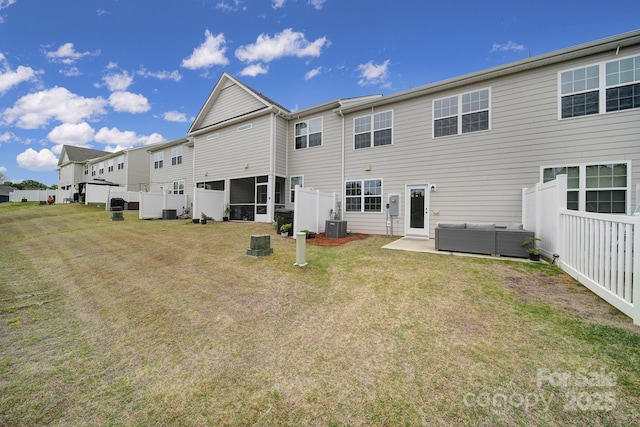 5034 Moss Pine Way, Tega Cay, SC 29708 - back of property with a sunroom and central AC unit