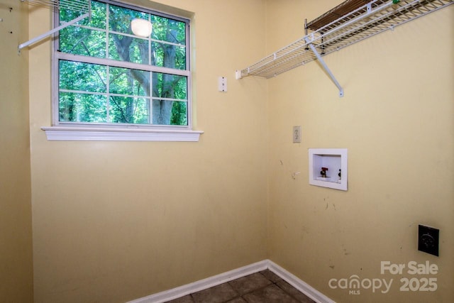 292 Rose St, Mooresville, NC 28117 - washroom featuring hookup for an electric dryer, hookup for a washing machine, healthy amount of natural light, and baseboards