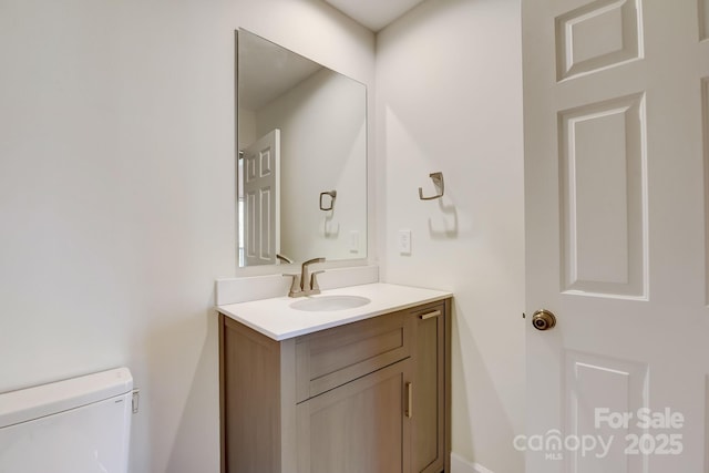 5108 Tedorill Ln, Charlotte, NC 28226 - half bathroom with vanity and toilet