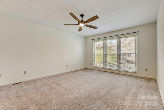5108 Tedorill Ln, Charlotte, NC 28226 - unfurnished room with ceiling fan, baseboards, and carpet flooring