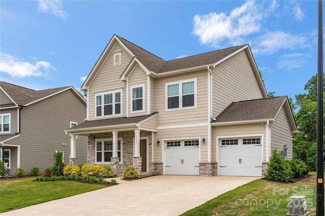 1918 Thoreau Way, York, SC 29745 - view of front of home featuring concrete driveway, a shingled roof, and a front lawn