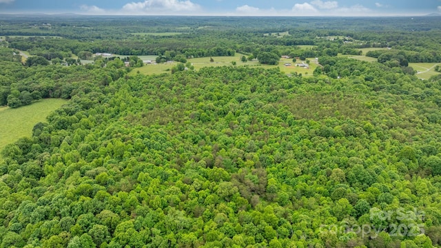 bird's eye view of a heavily wooded area