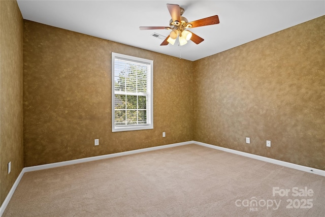 10616 Back Ridge Rd, Charlotte, NC 28277 - carpeted empty room featuring a ceiling fan and baseboards