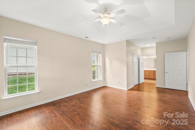 9430 Duckhorn Dr, Charlotte, NC 28277 - unfurnished room with wood finished floors and ceiling fan