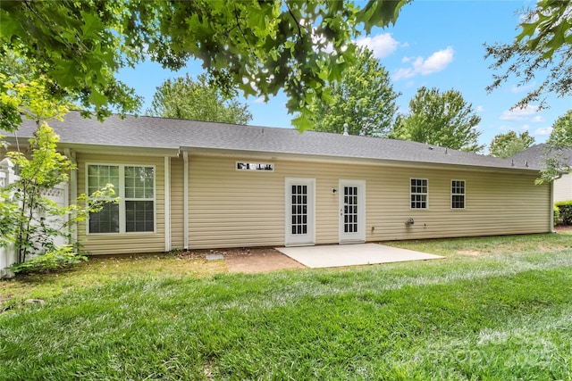 9430 Duckhorn Dr, Charlotte, NC 28277 - rear view of house featuring a patio and a lawn