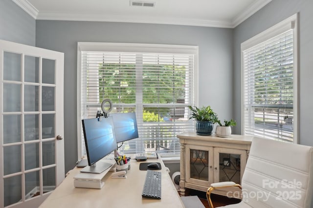 10401 Royal Winchester Dr, Charlotte, NC 28277 - home office featuring ornamental molding