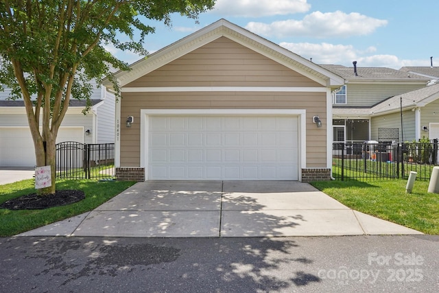 10401 Royal Winchester Dr, Charlotte, NC 28277 - view of front facade with driveway, brick siding, and an attached garage
