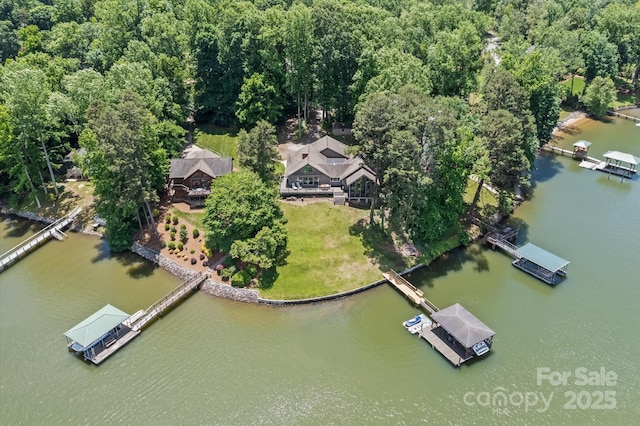 230 Shady Cove Rd, Troutman, NC 28166 - drone / aerial view of a nearby body of water
