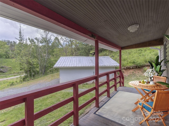 280 Noland Dr, Clyde, NC 28721 - view of wooden terrace