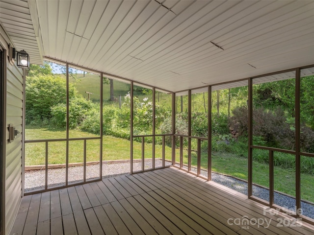 280 Noland Dr, Clyde, NC 28721 - view of unfurnished sunroom