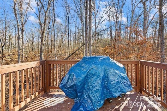 242 Delview Dr, Cherryville, NC 28021 - view of wooden deck