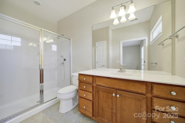 28129 Song Sparrow Ln, Fort Mill, SC 29707 - full bath with plenty of natural light, a stall shower, and toilet