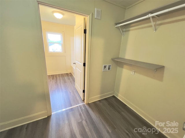 2482 E NC-10 Hwy, Conover, NC 28613 - walk in closet with dark wood-style flooring