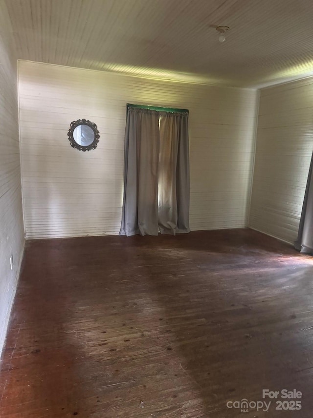 206 13th St, Belmont, NC 28012 - empty room with dark wood-type flooring