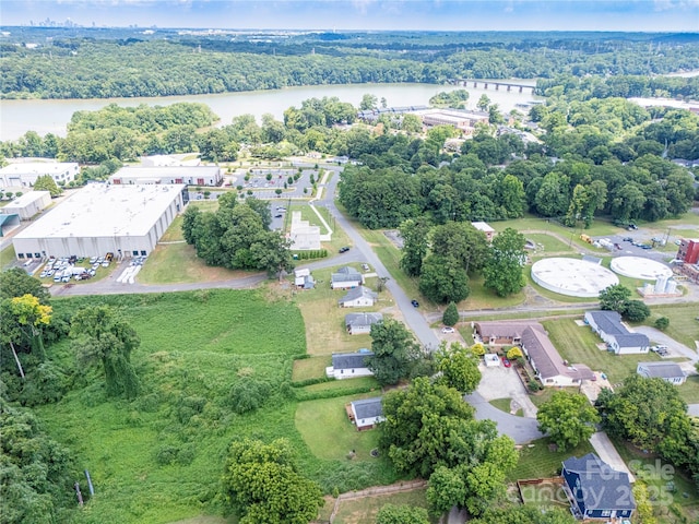206 13th St, Belmont, NC 28012 - aerial overview of property's location featuring a nearby body of water