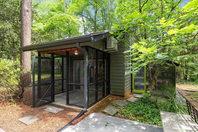 2121 Valencia Ter, Charlotte, NC 28226 - view of outdoor structure featuring a sunroom