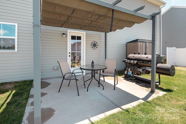 view of patio / terrace featuring outdoor dining space