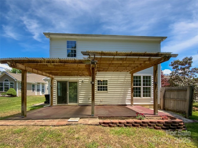 1184 Lempster Dr NW, Concord, NC 28027 - back of property with a pergola and a patio area