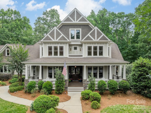 157 Dedham Loop, Mooresville, NC 28117 - craftsman house featuring a porch and roof with shingles