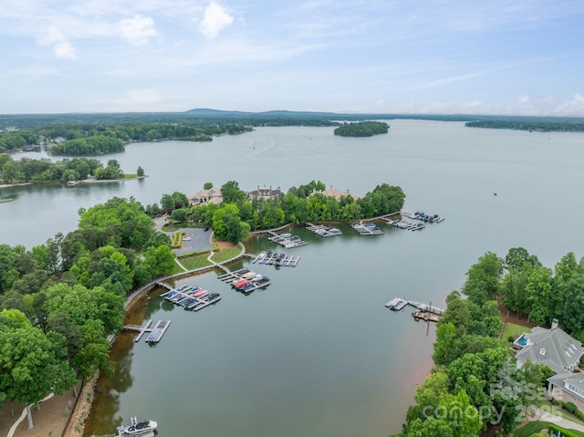 157 Dedham Loop, Mooresville, NC 28117 - aerial view of a large body of water and numerous boat docks