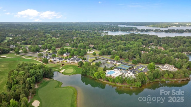 157 Dedham Loop, Mooresville, NC 28117 - bird's eye view of a large body of water, a golf course, and a forest