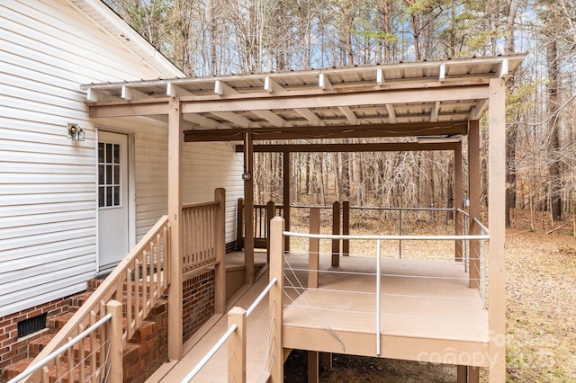 1370 Poole Rd, Salisbury, NC 28146 - view of wooden deck